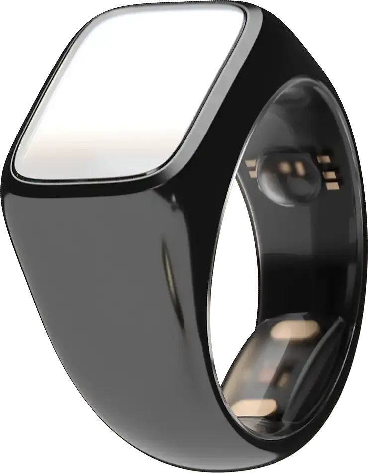 black haelo smart ring