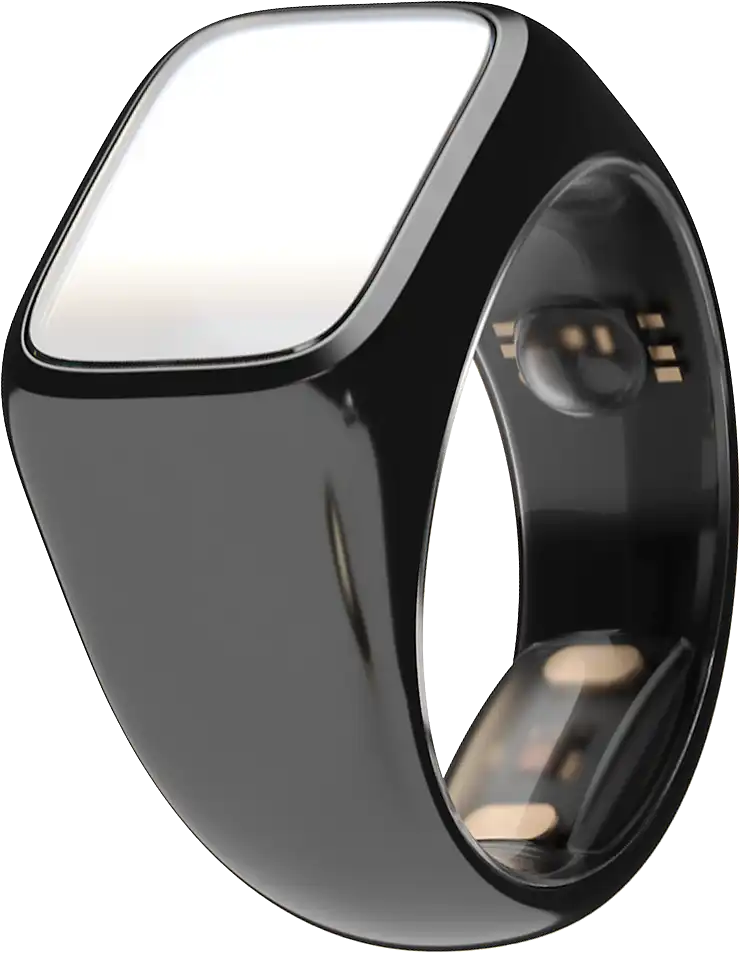 black haelo smart ring