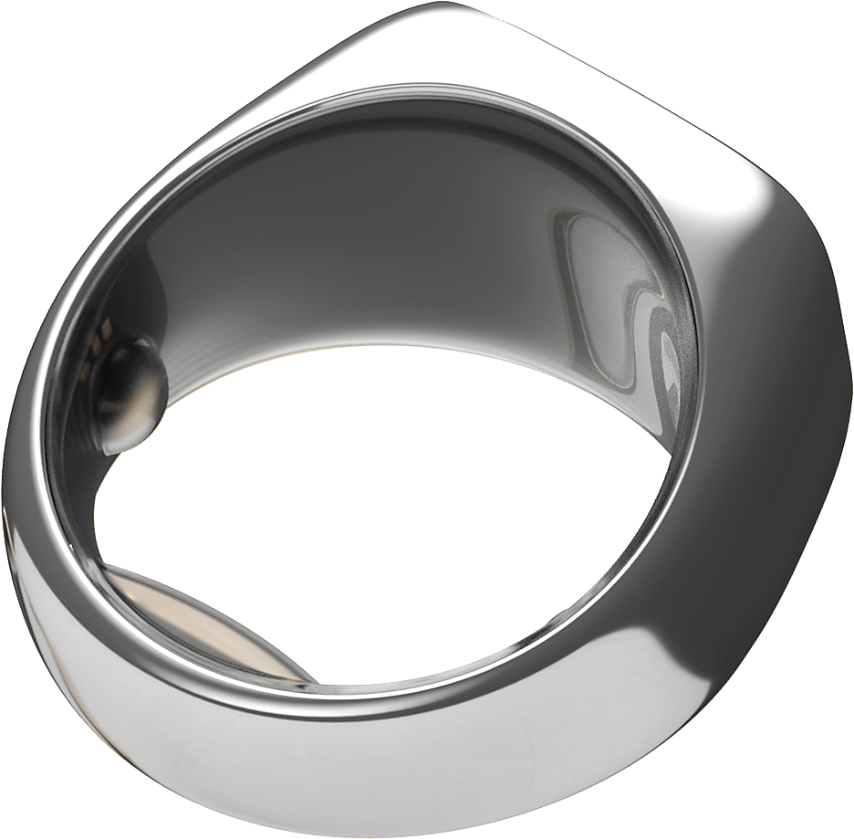 silver haelo smart ring